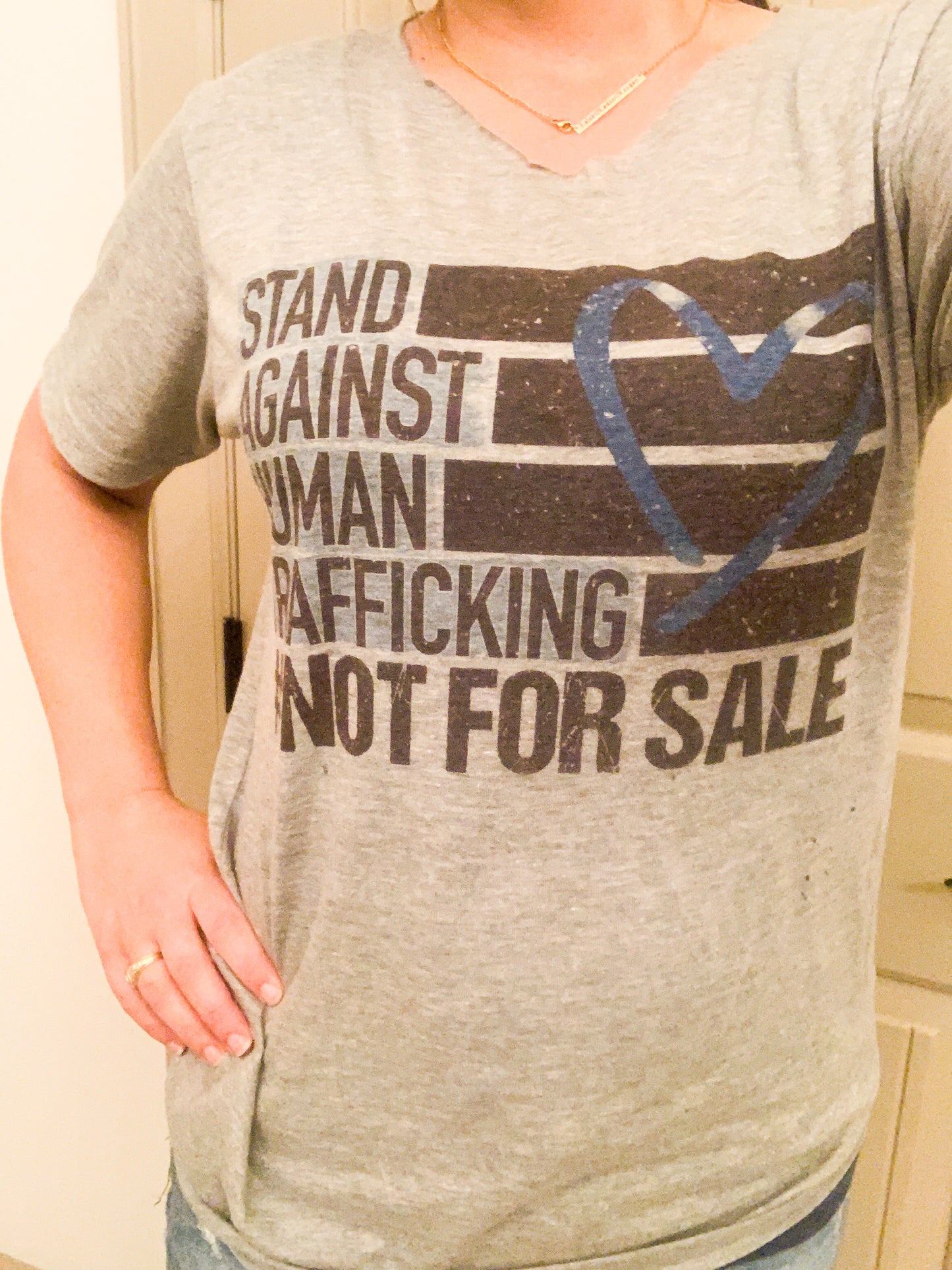 Stand Against Human Trafficking || Permanent Print Soft T-Shirt