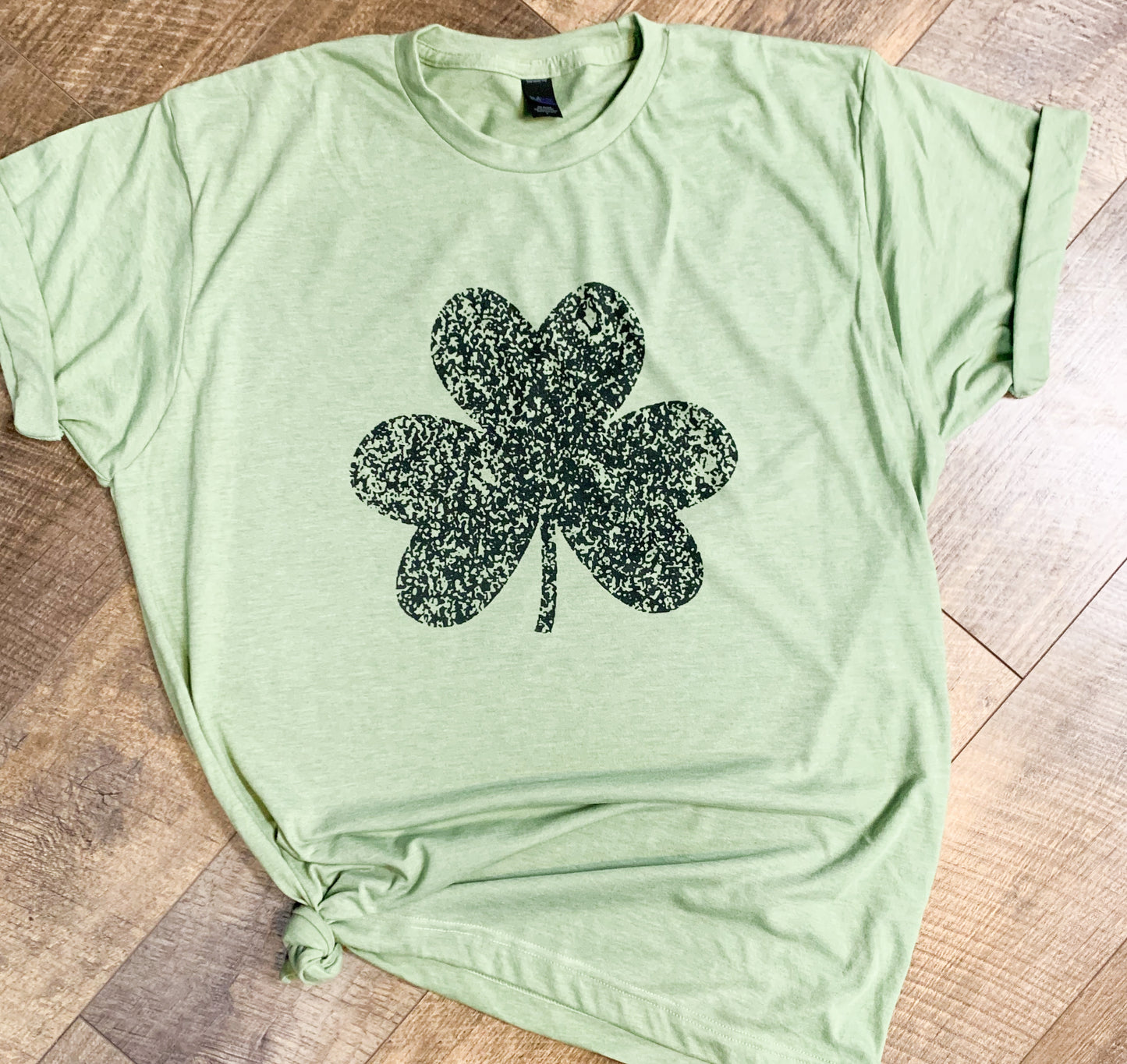 St. Patrick's Day Rustic Clover - Vintage Look T-shirt