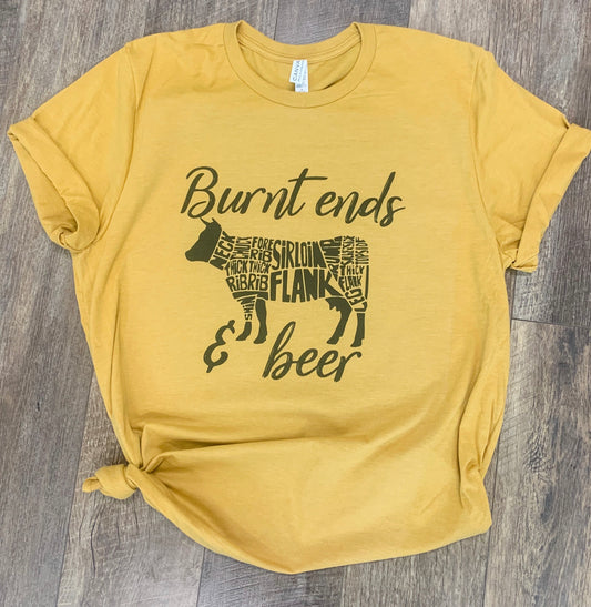 Burnt Ends & BBQ- BBQ Cookoff / Rodeo T-Shirt