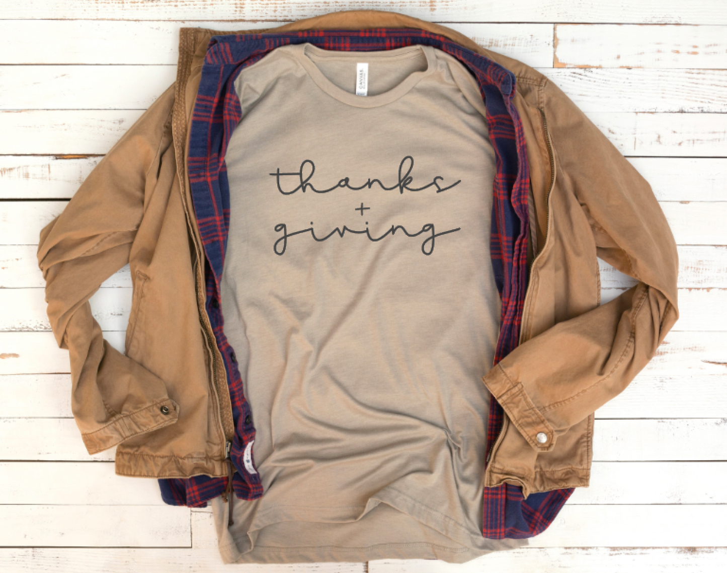 Thanks + Giving - Vintage Thanksgiving T-shirt