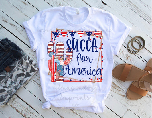 Succa for America - Printed T-Shirt or Tank