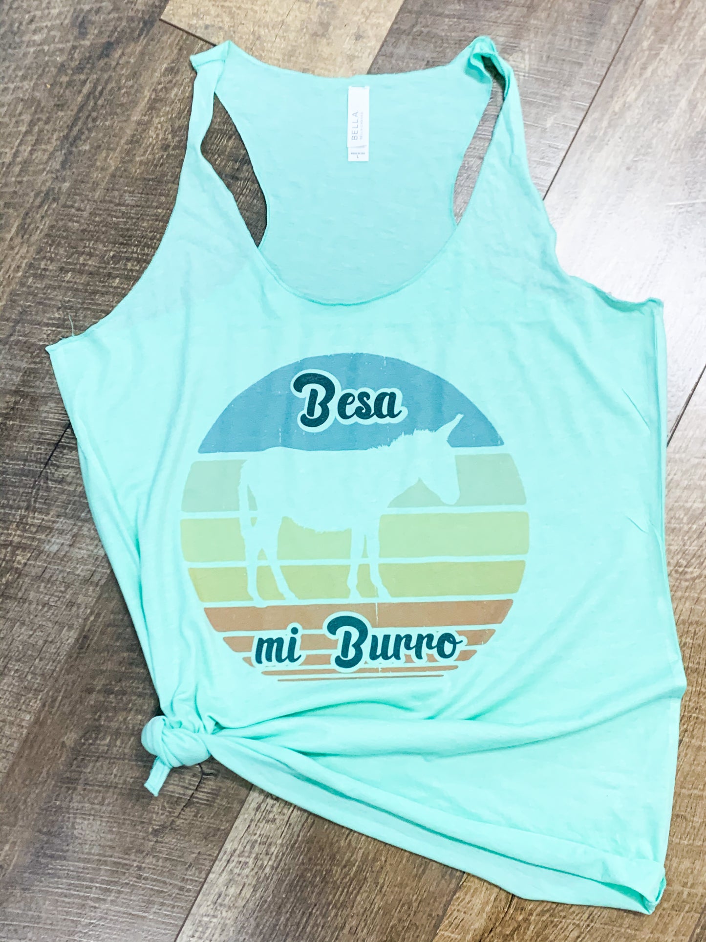Besa Mi Burro || Permanent Print Tank or T-shirt