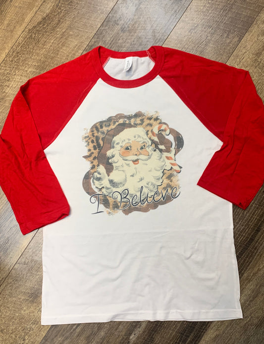 Vintage Santa Raglan