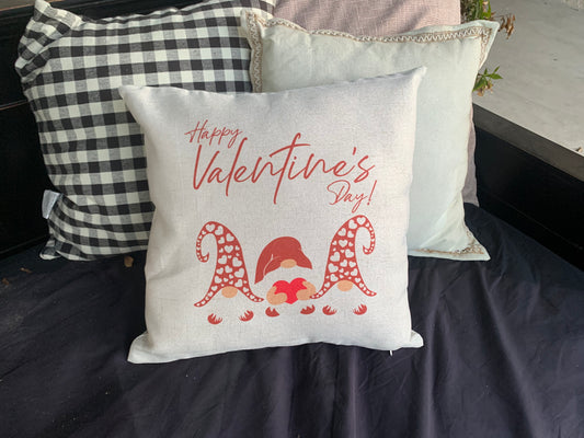Valentine’s Day Gnomes Throw Pillow