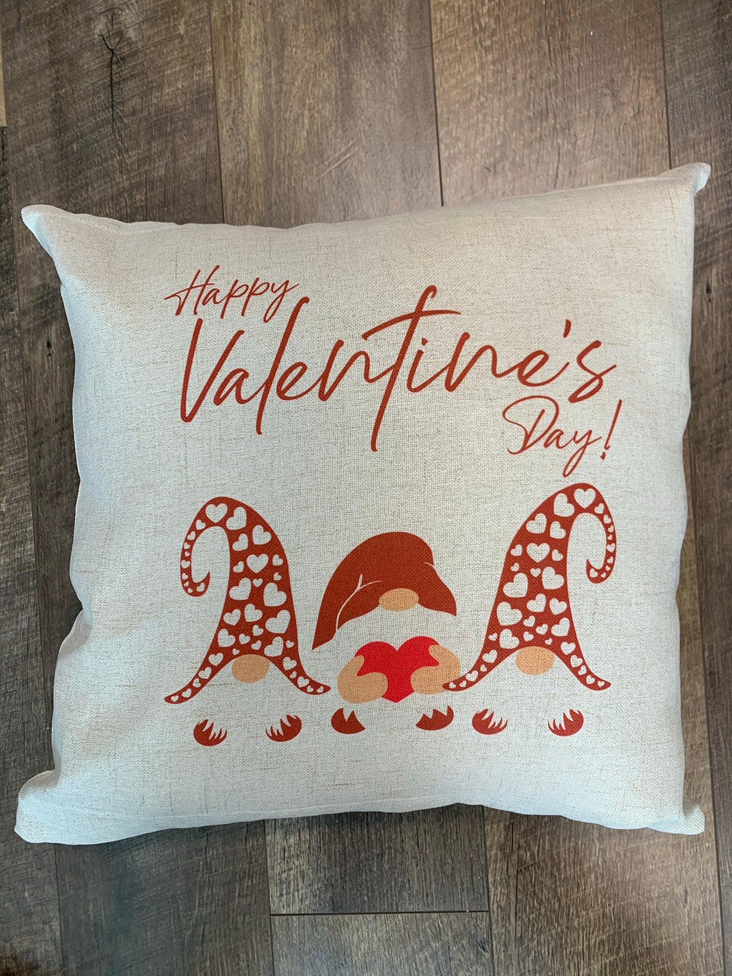 Valentine’s Day Gnomes Throw Pillow